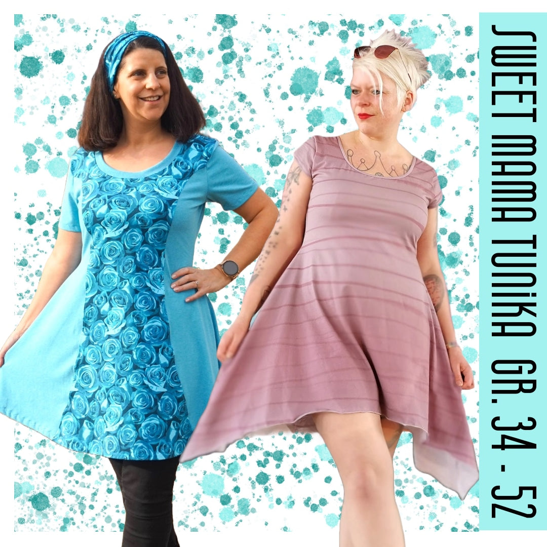 Sweet Mama Tunika – Schnittmuster Damen Shirt & Tunika Gr. 34–52 – Titelbild