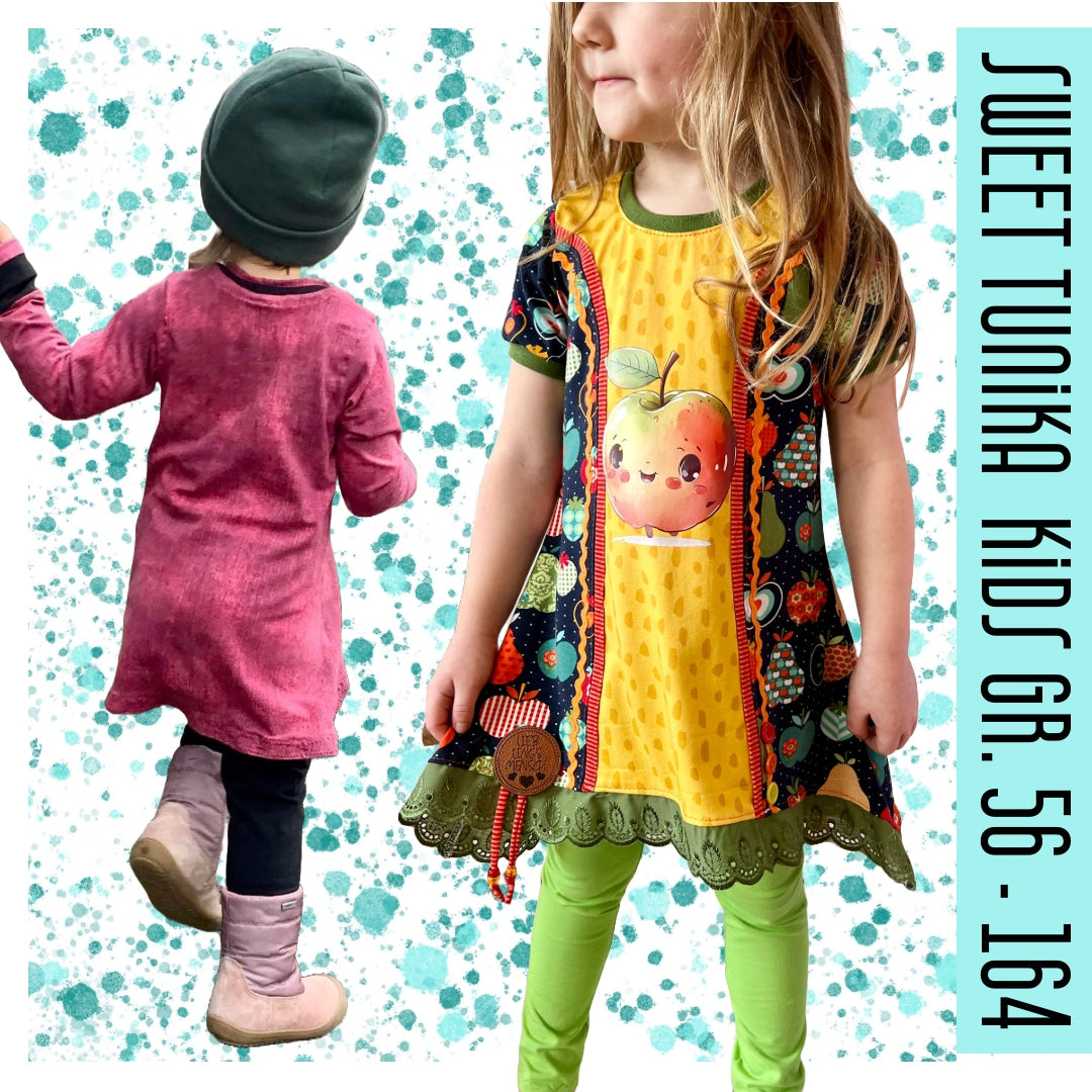 Sweet Tunika Kids – Schnittmuster Mädchen Shirt & Tunika Gr. 56–164 – Titelbild