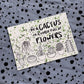 Ausmalkarte Be a Cactus in a World full of Flowers mit Kakteen in Töpfen