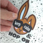 Bügelbild Hase keep calm