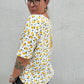 Bügelbild Lemonade auf Zitronen-Shirt, seitliche Rückansicht (Beispielbild)