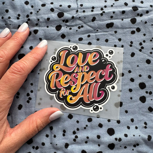 Bügelbild Love and Respect klein