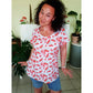 Frau im Family Shirt Damen mit sommerlichem Wassermelonen-Print