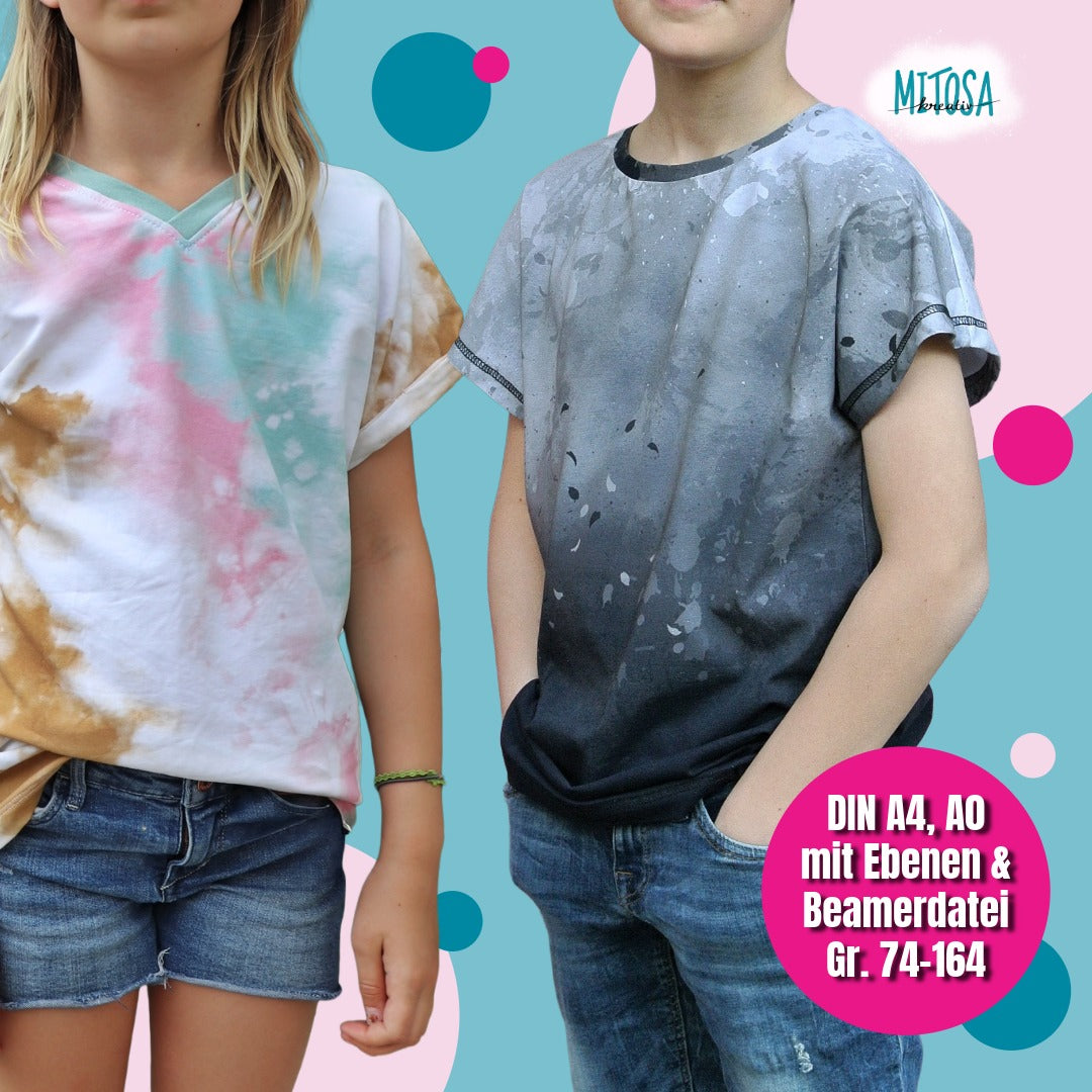 Family Shirt Kids – Schnittmuster Gr. 74–164 – Titelbild
