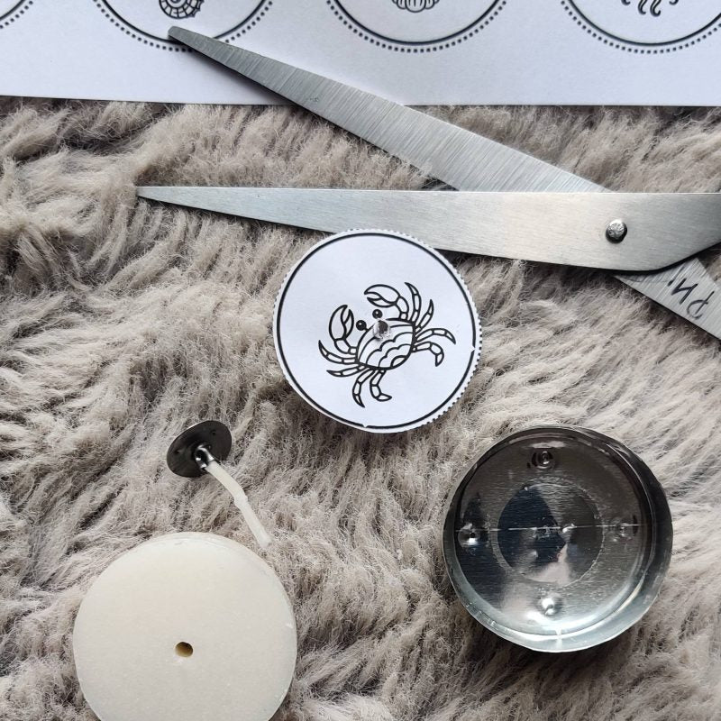 Freebie Druckvorlage SEALIFE – Titelbild: Teelicht mit Meeresmotiv