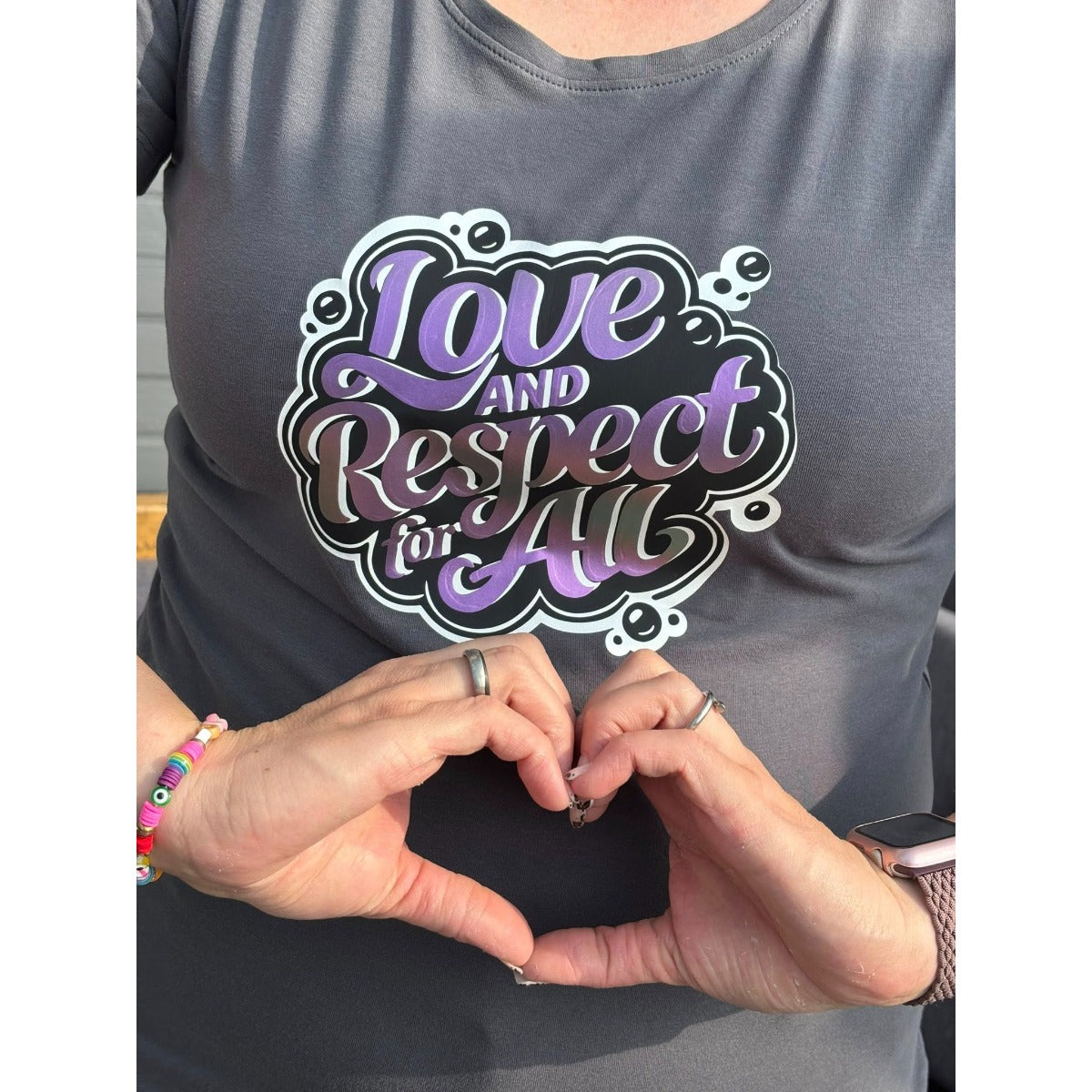 Freebie Plotterdatei Love and Respect for All – geplottetes Beispiel 8