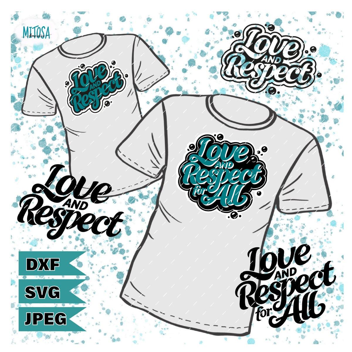 Freebie Plotterdatei Love and Respect for All – Titelbild