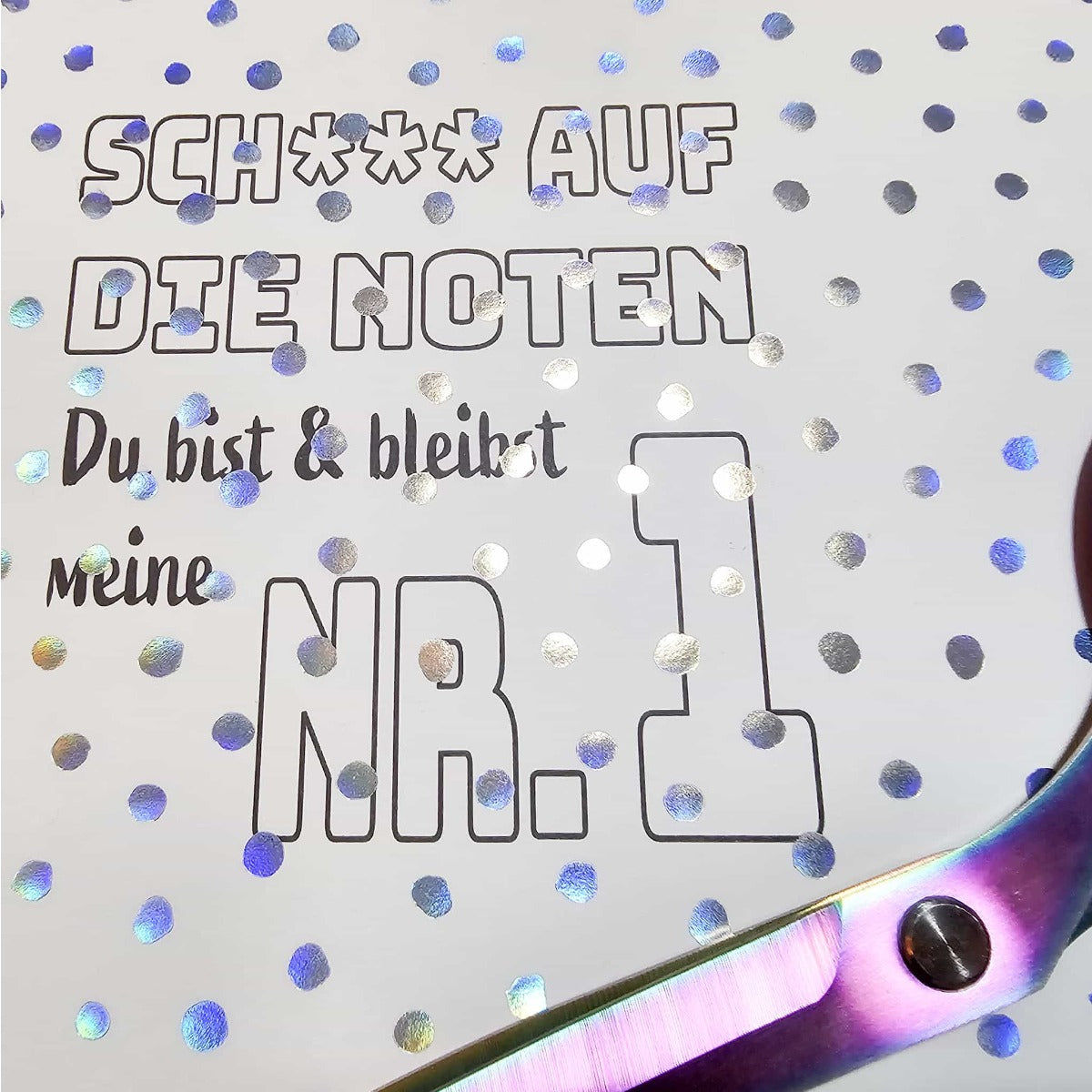 Freebie Plotterdatei Sch auf Noten – geplottetes Beispiel 1