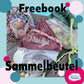 Freebook Sammelbeutel Strandgut – Titelbild des kostenlosen Schnittmusters für einen selbstgenähten Sammelbeutel mit Netzstoff