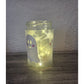 Plotterdatei Freundlicher Geist – Glas mit aufgeplotteten Geistern und Lichterkette als Windlicht
