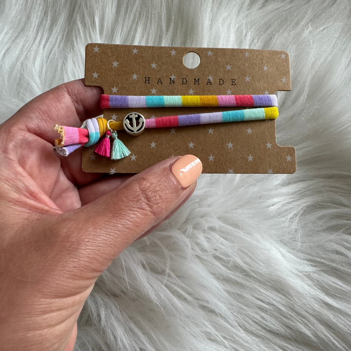 Ibiza Style Armband Anker pastell