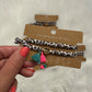 Ibiza Style Armband Peace Leo und Gold
