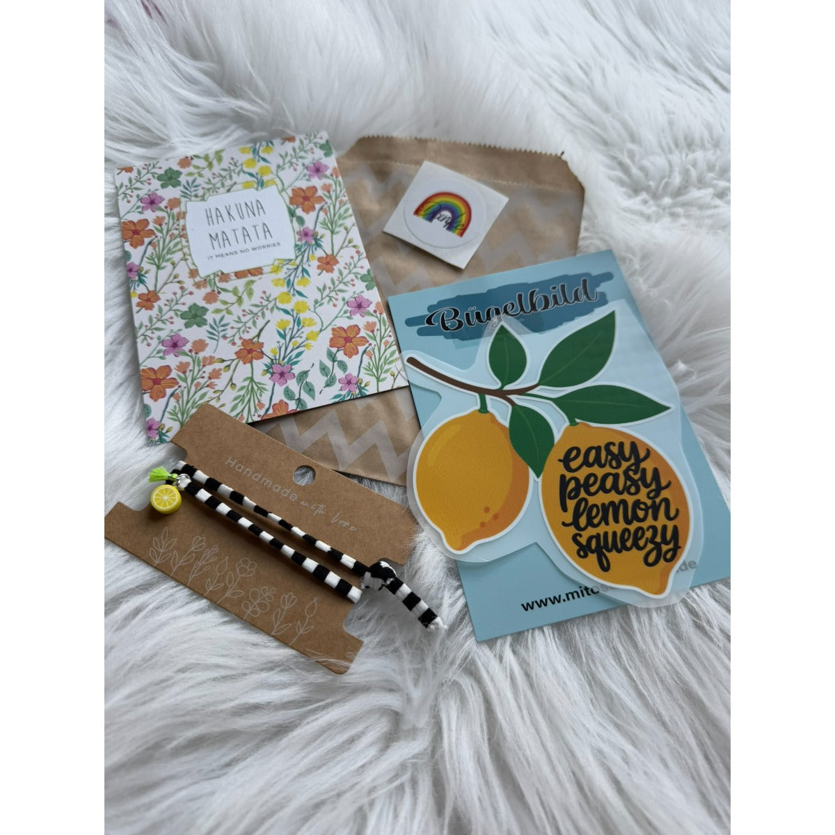 Ibiza Style Armband Zitrone – getragen