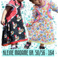 Kleid kleine Madame – Titelbild mit zwei genähten Kleidern in Gr. 50/56 bis 164