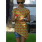 One Tip Shirt Schnittmuster – Mädchen im gelben One Tip Shirt mit Sonnenbrille (genähtes Designbeispiel)