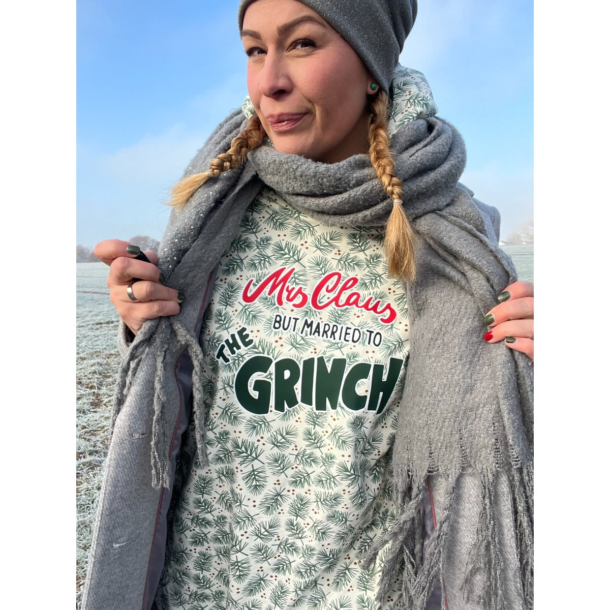 Christmas Sweater Plotterdatei – Mrs-Claus-Motiv