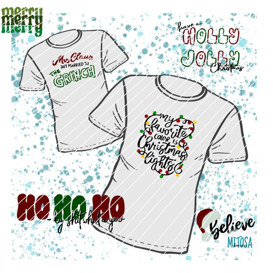 Plotterdatei Christmas Sweater – Titelbild mit 6 Weihnachts-Statements