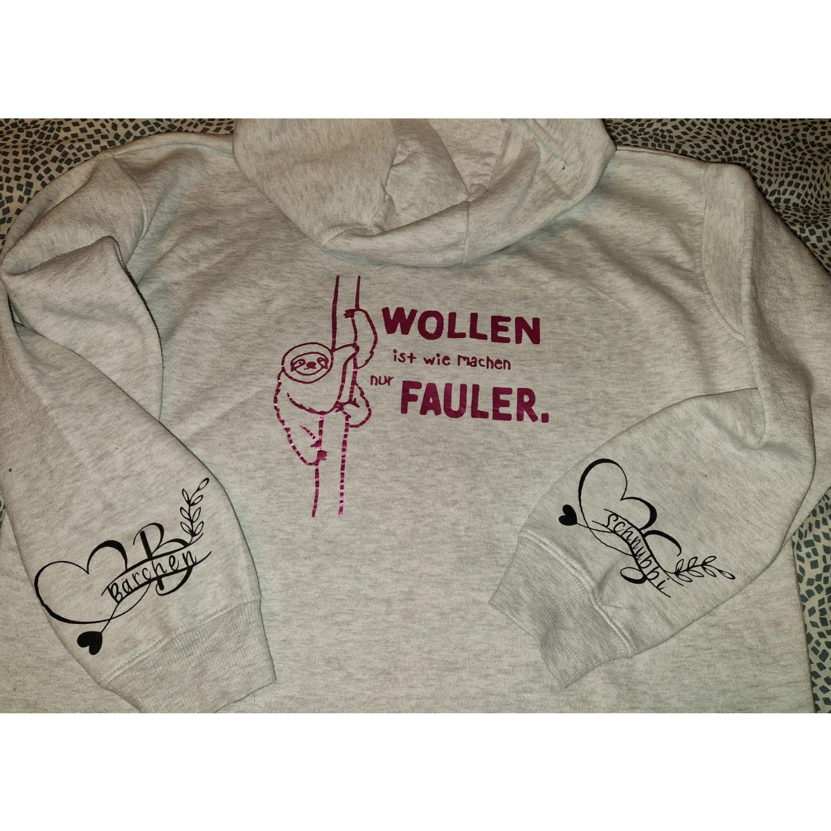 Plotterdatei Faultier Sprüche – geplottetes Beispiel 6