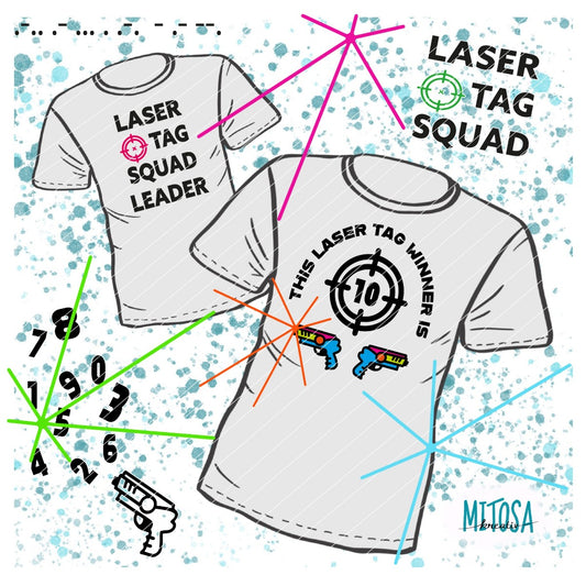 Plotterdatei Laser Tag Party – Titelbild