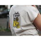 Beiges Oversize-Shirt von hinten mit dem Motiv Freshly Squeezed – Limonadenglas mit Strohhalm und Zitrone