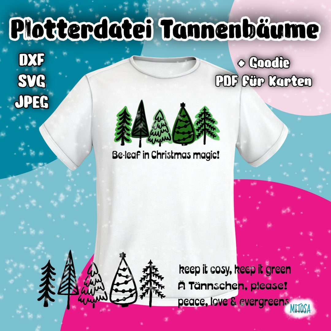 Plotterdatei Tannenbäume – Titelbild