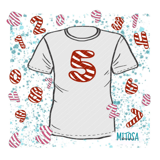 Plotterdatei Zuckerstangen-Zahlen – Titelbild