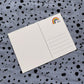 Rückseite der MiToSa-Postkarte mit Adressfeld, Schreiblinien und Regenbogen-Logo