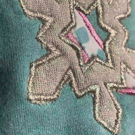 Lottchen Kinderkleid mit Applikation genäht im Video