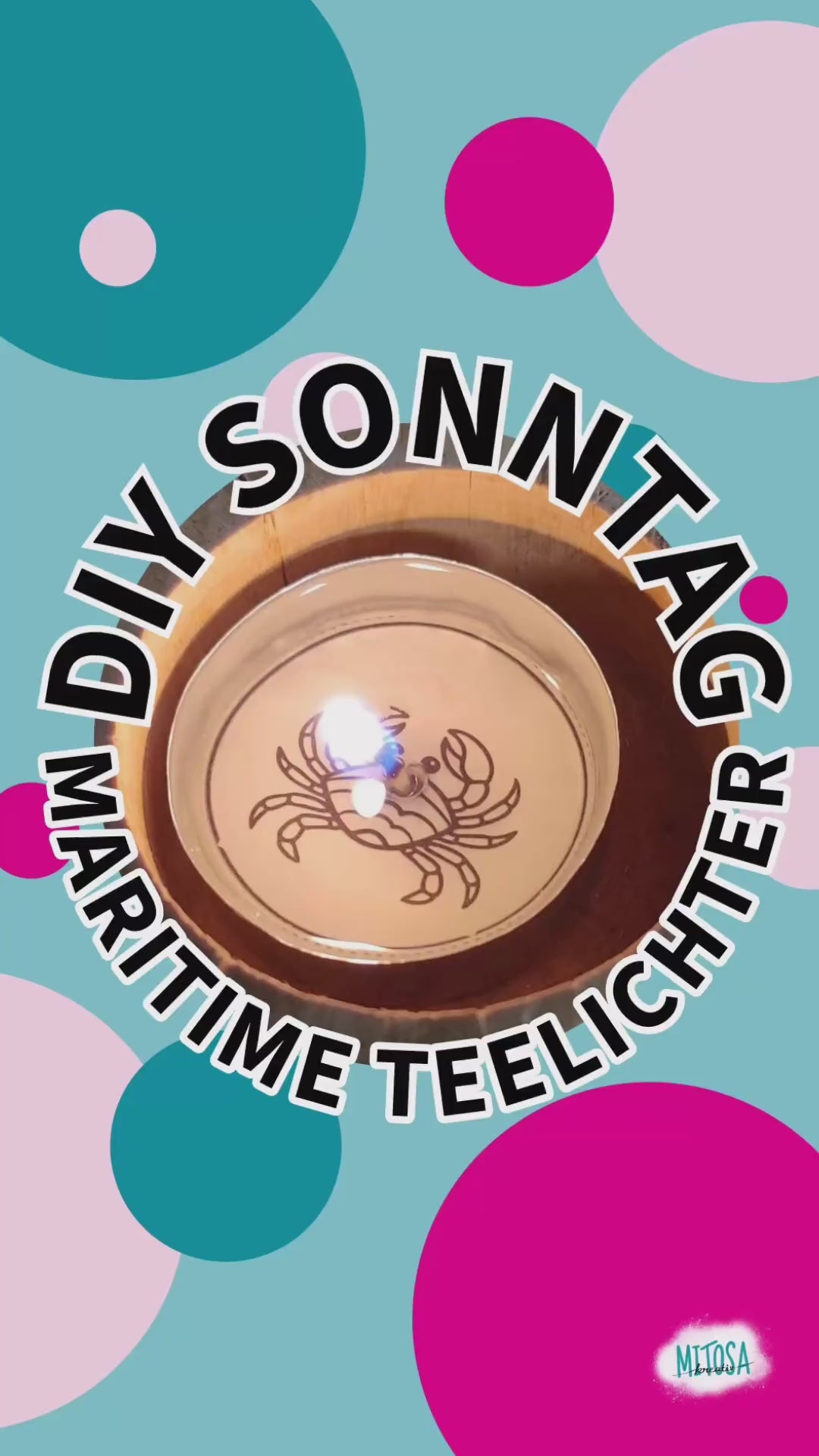 Freebie Druckvorlage SEALIFE Teelichter im Video
