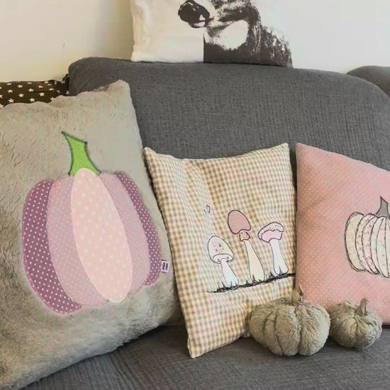 Herbst Applikation Bundle – Kissen mit Kürbis und Pilzen im Video