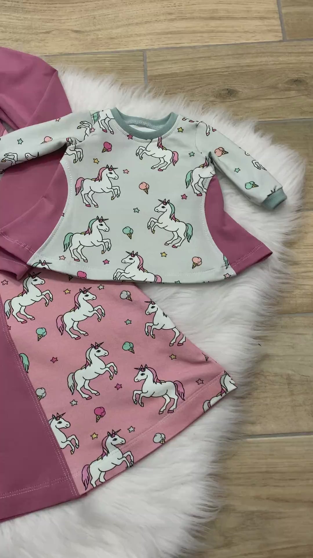Sidecut Kleid für Kind und Puppe mit Beanie Bernie im Video