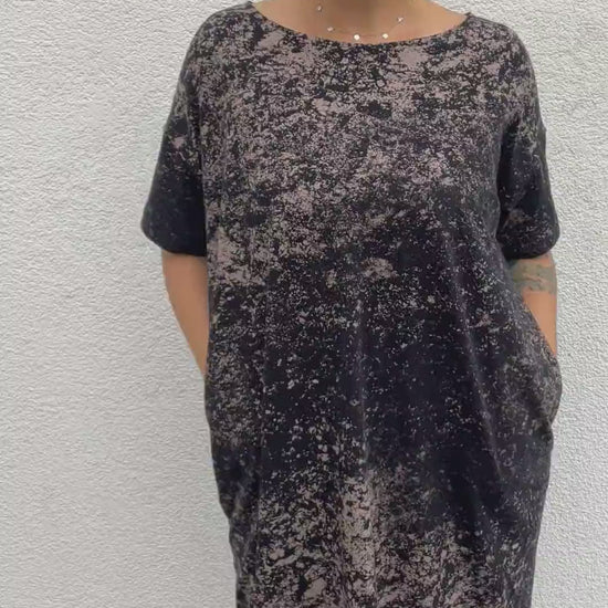 Cut Out Kleid ohne Cut-out, verlängert und mit Taschen genäht im Video