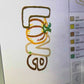 Stickdatei Kürbis Liebe auf der Stickmaschine im Video
