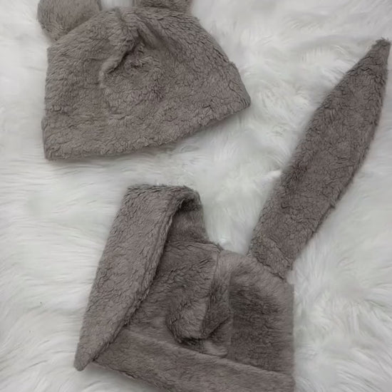 Beanie Bernie mit Ohren aus dem Teddy Shopper genäht im Video