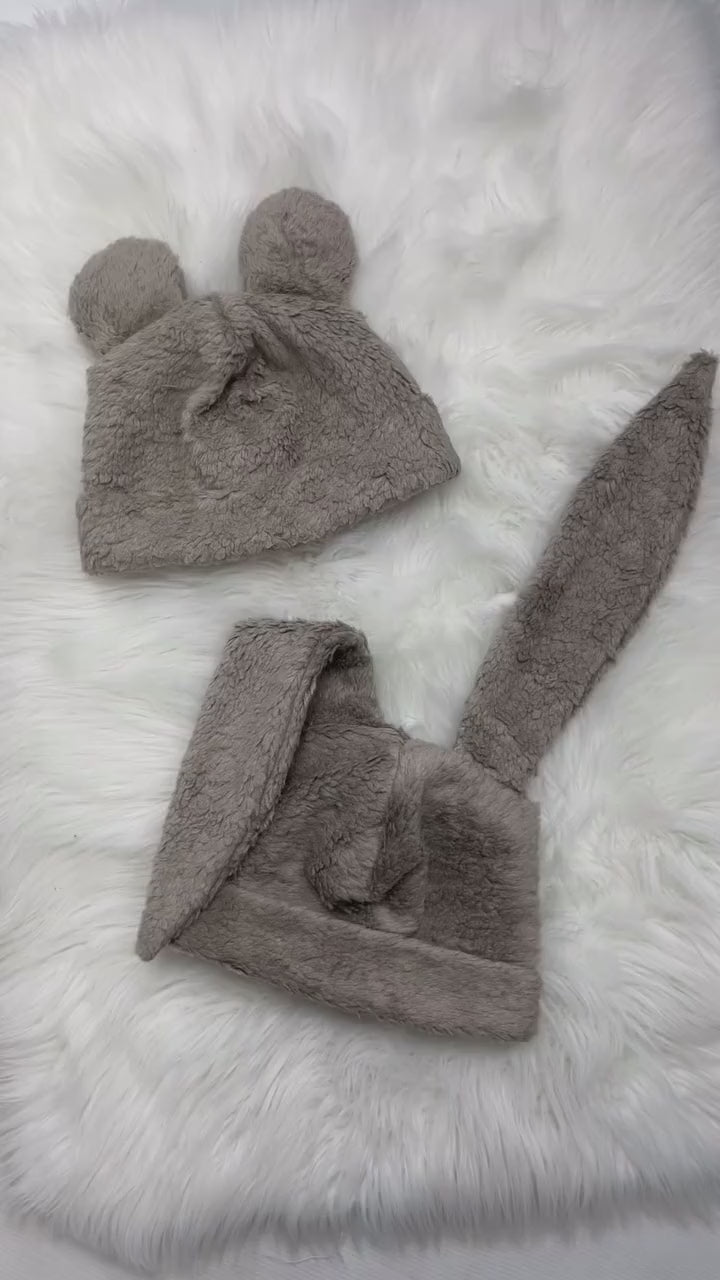 Beanie Bernie mit Ohren aus dem Teddy Shopper genäht im Video