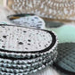 Stickdatei Kosmetikpads – fertig gestickte Pads im Video