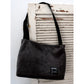 Teddy Shopper – große Mom Bag aus dunklem Plüsch mit ‚Lieblingsstück'-Label