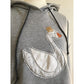 Stickdatei „Schwan mit Krone“ 16 x 26 cm – Schwan auf grauem Hoodie, Detailansicht