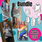 Shabby Komplett-Bundle – Schnittmuster Hoodie & Rock Damen & Kinder Gr. 34–52 & 74–164 – Titelbild