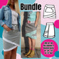 Shabby Skirt Bundle – Schnittmuster Rock Damen & Mädchen Gr. 34–52 & 74–164 – Titelbild