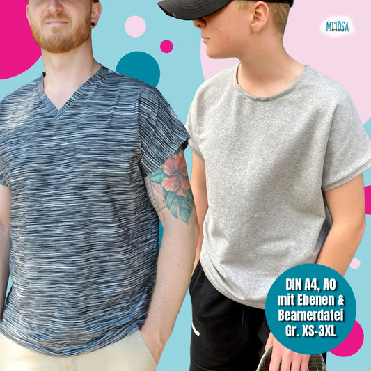 Family Shirt Herren – Schnittmuster Gr. XS–3XL – Titelbild