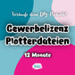 Gewerbelizenz Plotterdateien für 12 Monate – Titelbild