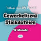 Gewerbelizenz Stickdateien für 12 Monate – Titelbild
