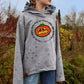 Plotterdatei Lottis Halloween Kürbisse – Kürbis-Kind-Spruch auf einem grauen Oversized Pulli mit Herz-Print