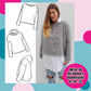 Oversized Pulli – Schnittmuster Damen Pulli & Hoodie Gr. 34–52 – Titelbild