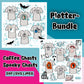 Ghosts Bundle – Plotterdateien Coffee Ghosts & Spooky Ghosts für Halloween – Titelbild