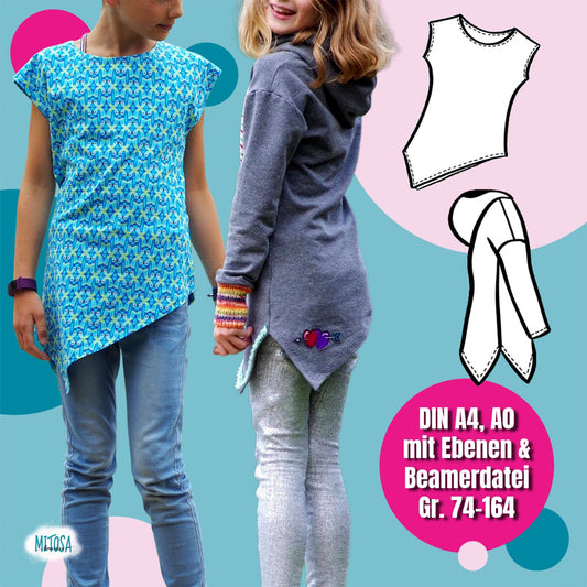 One Tip Shirt – Schnittmuster Kinder Shirt & Hoodie Gr. 74–164 – Titelbild