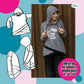 Shabby Asymmetrie Hoodie – Schnittmuster Damen Gr. 34–52 – Titelbild
