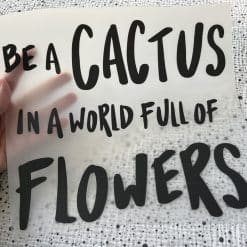 Bügelbild be a cactus 28,5x26